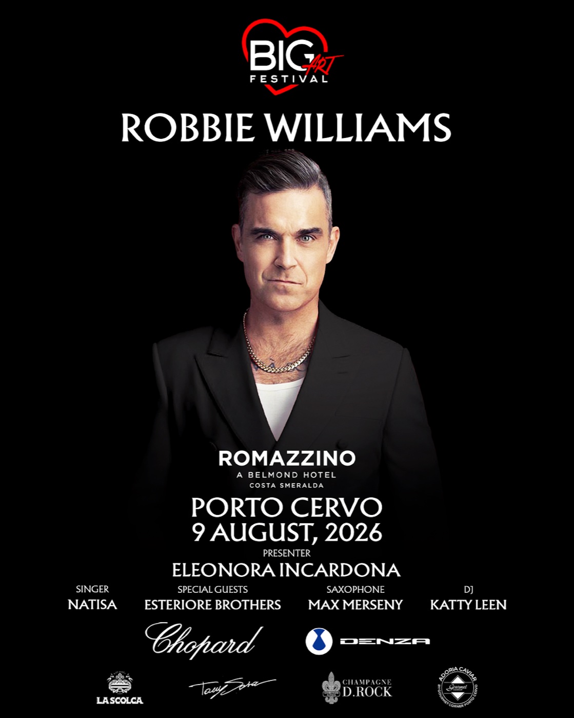 The Big Art Festival programme for Porto Cervo