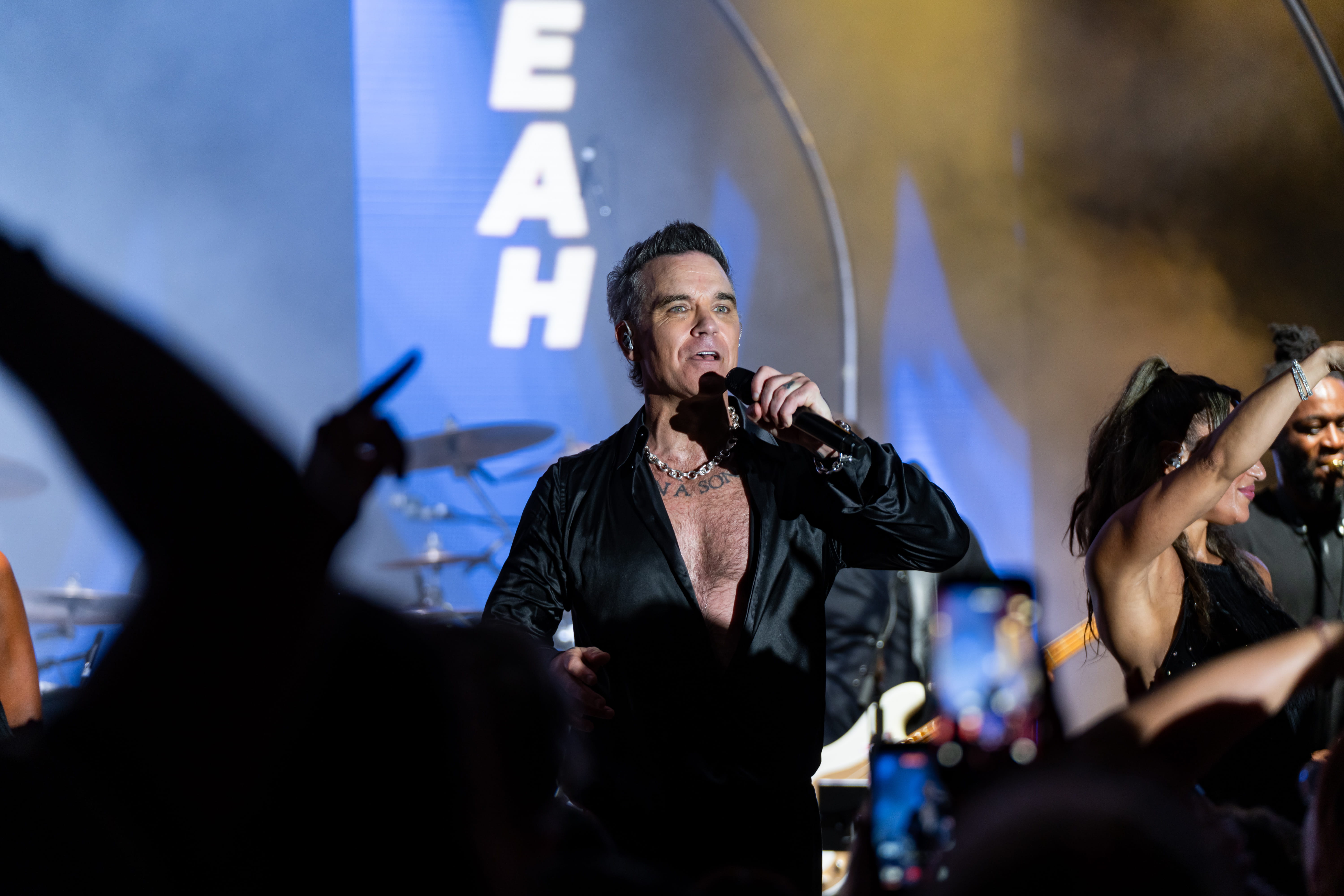 Robbie Williams performing at BIG Art Festival, Porto Cervo